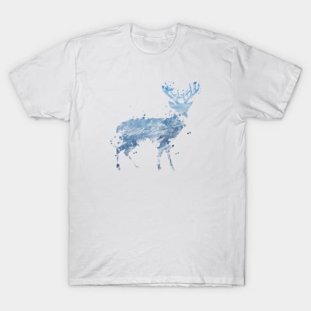 Winter Deer T-Shirt by DoomDesigns